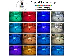 LÁMPARA AURORA GLOW – Medianoche | Efecto Olas de Agua + Sombra | 16 Colores RGB | Control Remoto | USB