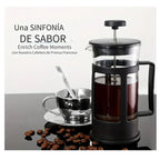 🛒 Prensa Francesa 600ml Cafetera Vidrio Borosilicato Filtro Acero Inoxidable
