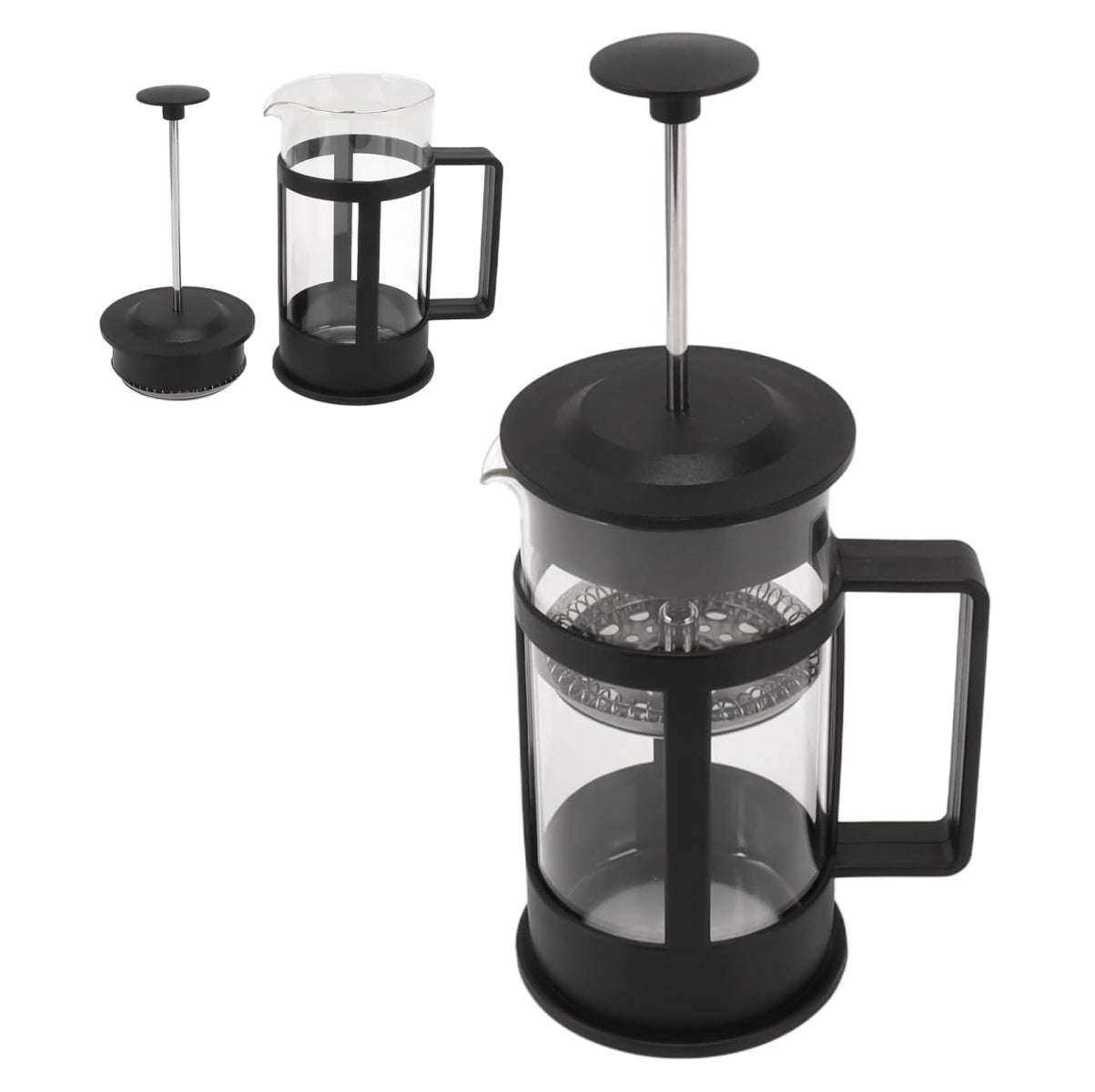 🛒 Prensa Francesa 600ml Cafetera Vidrio Borosilicato Filtro Acero Inoxidable