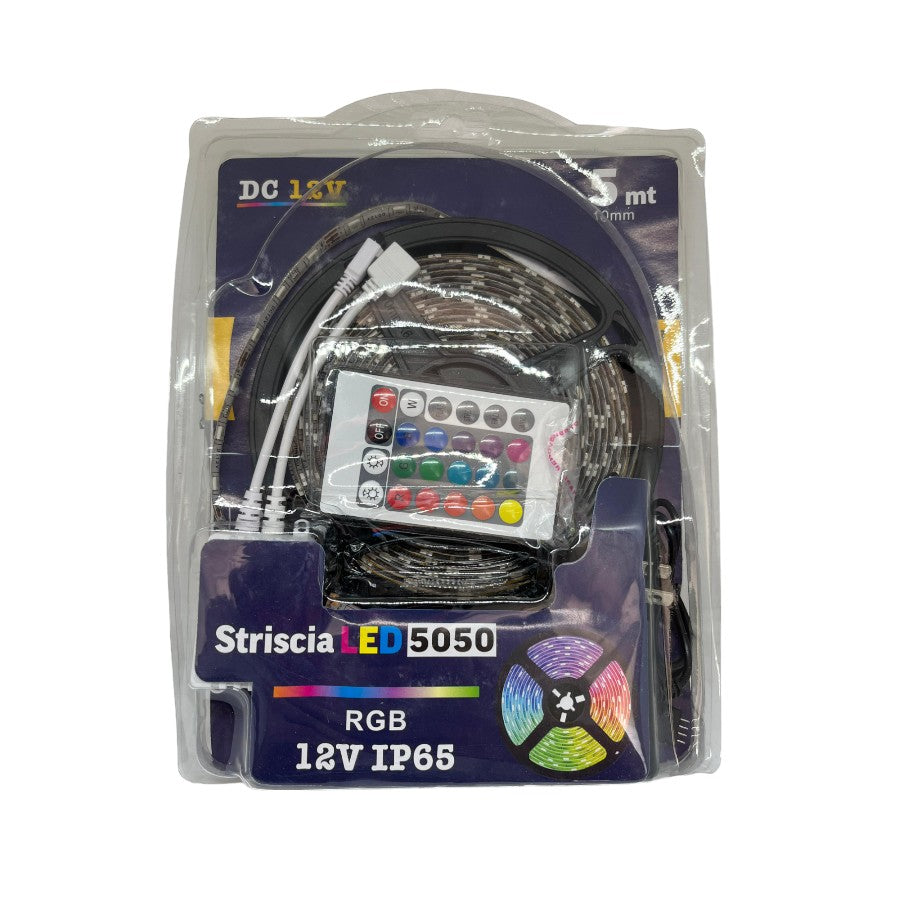 CINTA LED 5 METROS – 12V | 500 Lúmenes/metro | Dimerizable | IP20 | Autoadhesiva | Silicona