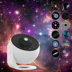 PROYECTOR PLANETARIO 360° – Galaxia | 13 Escenarios HD | Rotación + Temporizador | 5m de Proyección