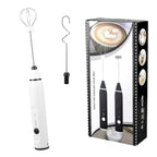BATIDOR ELÉCTRICO PORTÁTIL – 2 Cabezas | Recargable USB | 1200mAh | Espumador de Leche + Batidor de Huevos + Mezclador