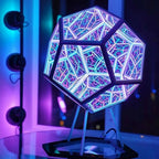 LAMPARA LED ARTE ESPACIAL GEOMETRÍA 3D Espiral – 12 Colores LED