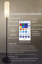 LÁMPARA DE PISO INTELIGENTE ATIKUS – 1.75m | WiFi + Alexa + Google Home + Siri | RGB + Regulación Continua | Foco LED Incluido