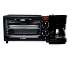 HORNO ELÉCTRICO SOKANY 3 EN 1 – Tostador + Cafetera + Parrilla | 1L | Compacto (1cm de profundidad) | Eficiencia Energética