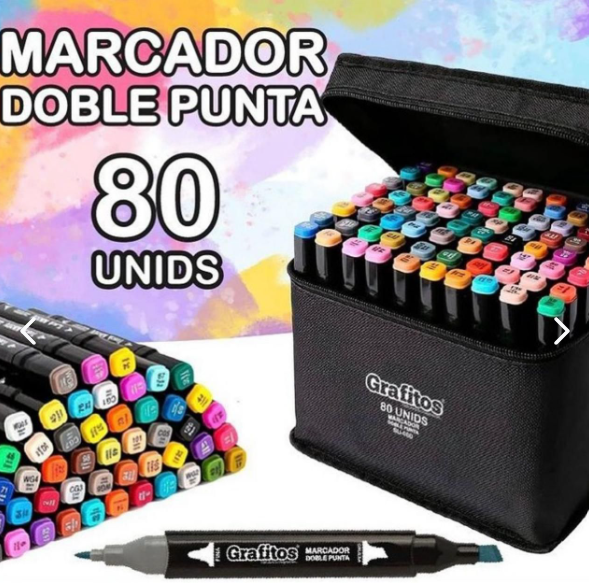 MARCADORES DE 80 PIEZAS