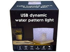LÁMPARA AURORA GLOW – Medianoche | Efecto Olas de Agua + Sombra | 16 Colores RGB | Control Remoto | USB