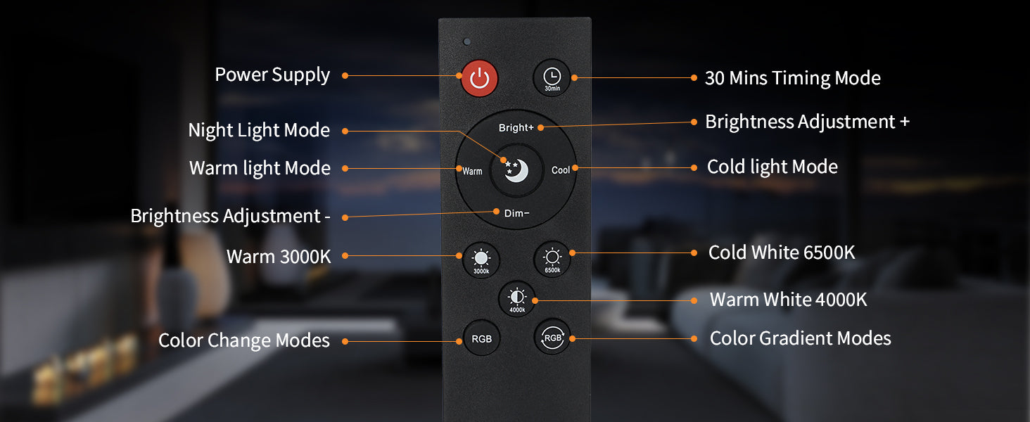 LÁMPARA DE PISO INTELIGENTE ATIKUS – 1.75m | WiFi + Alexa + Google Home + Siri | RGB + Regulación Continua | Foco LED Incluido