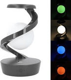 LÁMPARA DE MESA LEVITANTE 3D – Flotación Magnética + Carga Inalámbrica + Control por Gesto + Batería Recargable