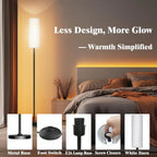 LÁMPARA DE PISO INTELIGENTE ATIKUS – 1.75m | WiFi + Alexa + Google Home + Siri | RGB + Regulación Continua | Foco LED Incluido