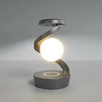 LÁMPARA DE MESA LEVITANTE 3D – Flotación Magnética + Carga Inalámbrica + Control por Gesto + Batería Recargable