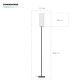 LÁMPARA DE PISO INTELIGENTE ATIKUS – 1.75m | WiFi + Alexa + Google Home + Siri | RGB + Regulación Continua | Foco LED Incluido