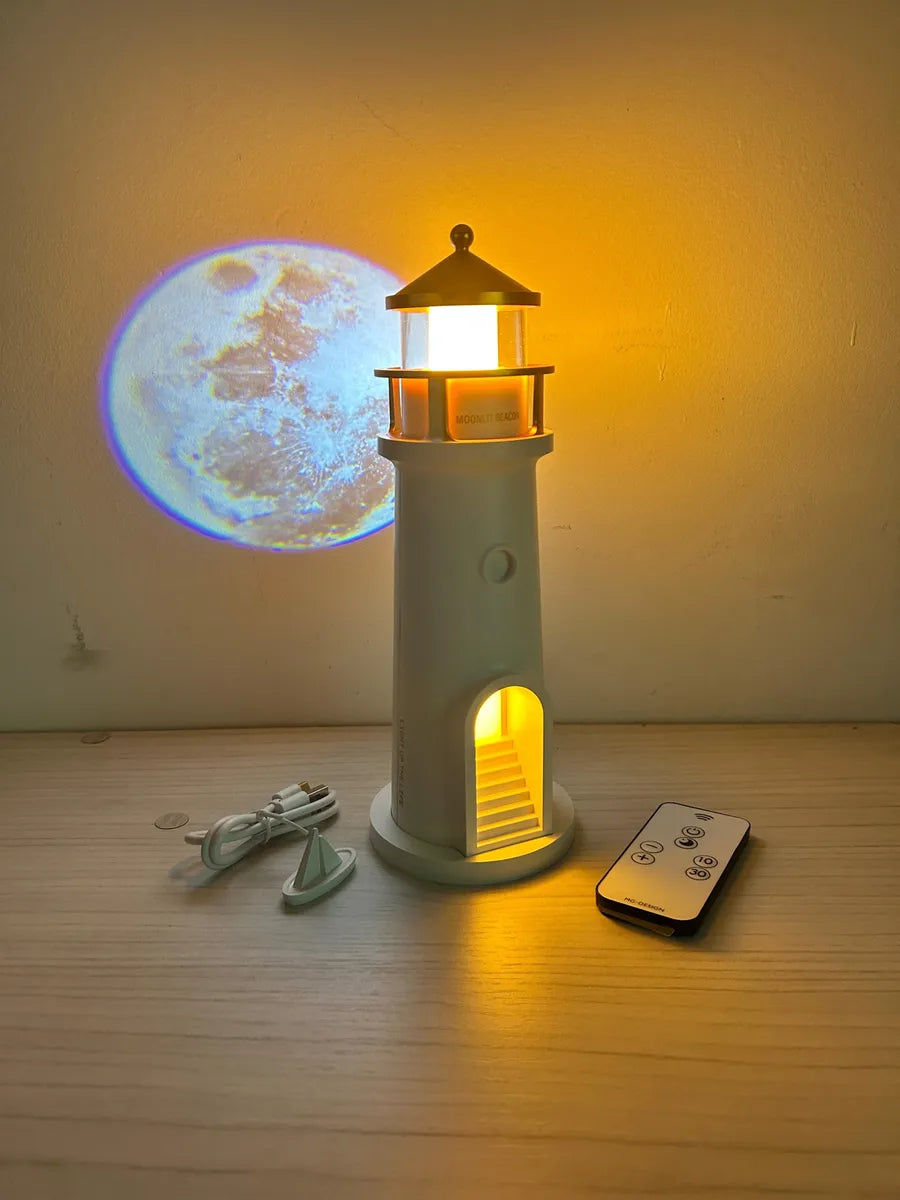 FARO LUNAR INTELIGENTE – Proyector Lunar HD + Altavoz Bluetooth + Sensor de Movimiento + 48h de Batería