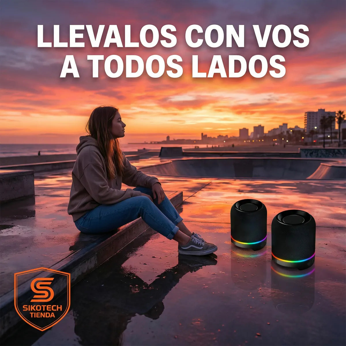ALTAVOZ BLUETOOTH M25 – Desmontable | Bajos Potentes + Sonido Estéreo HD + Luces RGB + Batería de Larga Duración