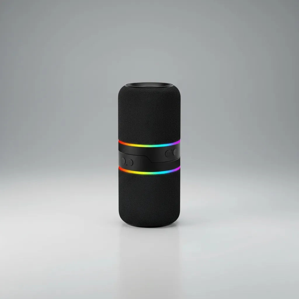 ALTAVOZ BLUETOOTH M25 – Desmontable | Bajos Potentes + Sonido Estéreo HD + Luces RGB + Batería de Larga Duración