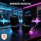 ALTAVOZ BLUETOOTH M25 – Desmontable | Bajos Potentes + Sonido Estéreo HD + Luces RGB + Batería de Larga Duración