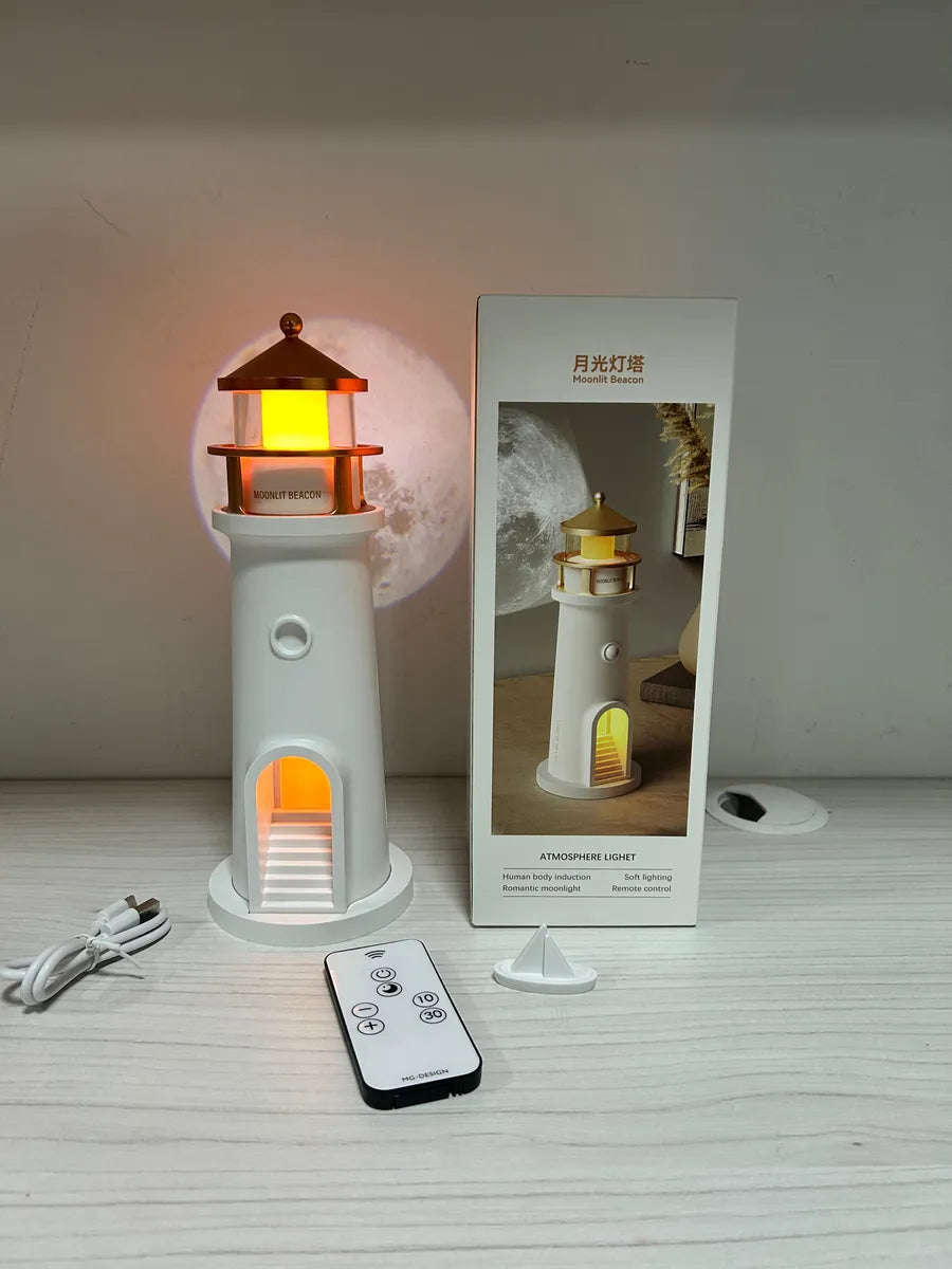 FARO LUNAR INTELIGENTE – Proyector Lunar HD + Altavoz Bluetooth + Sensor de Movimiento + 48h de Batería
