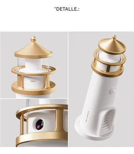 FARO LUNAR INTELIGENTE – Proyector Lunar HD + Altavoz Bluetooth + Sensor de Movimiento + 48h de Batería