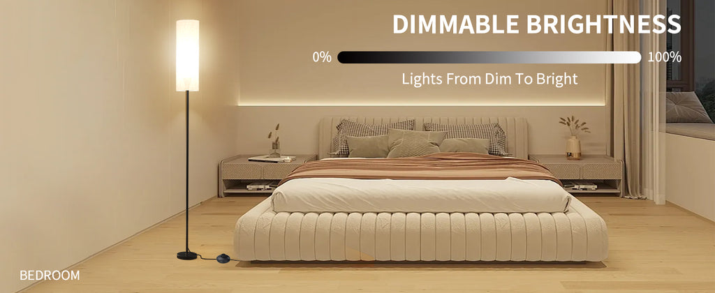 LÁMPARA DE PISO INTELIGENTE ATIKUS – 1.75m | WiFi + Alexa + Google Home + Siri | RGB + Regulación Continua | Foco LED Incluido