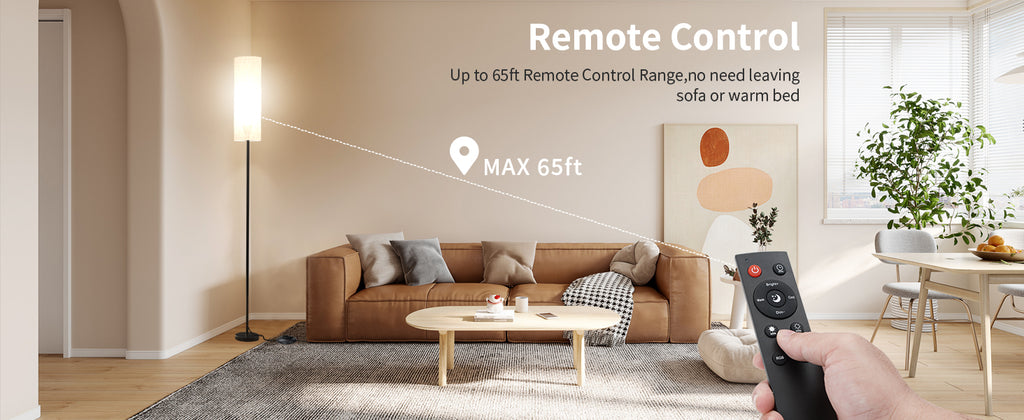 LÁMPARA DE PISO INTELIGENTE ATIKUS – 1.75m | WiFi + Alexa + Google Home + Siri | RGB + Regulación Continua | Foco LED Incluido