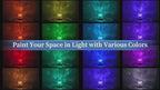 LÁMPARA AURORA GLOW – Medianoche | Efecto Olas de Agua + Sombra | 16 Colores RGB | Control Remoto | USB